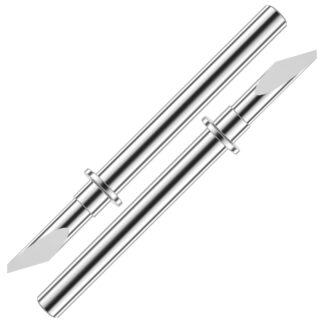 2 Pack Deep Cut Blade CABLDF1 for Brother ScanNCut, ScanNCut2, ScanNCut DX and DesignNCut, Using Higher Strength Tungsten Steel Material,Cut Including Foam and Balsa Wood, Silver