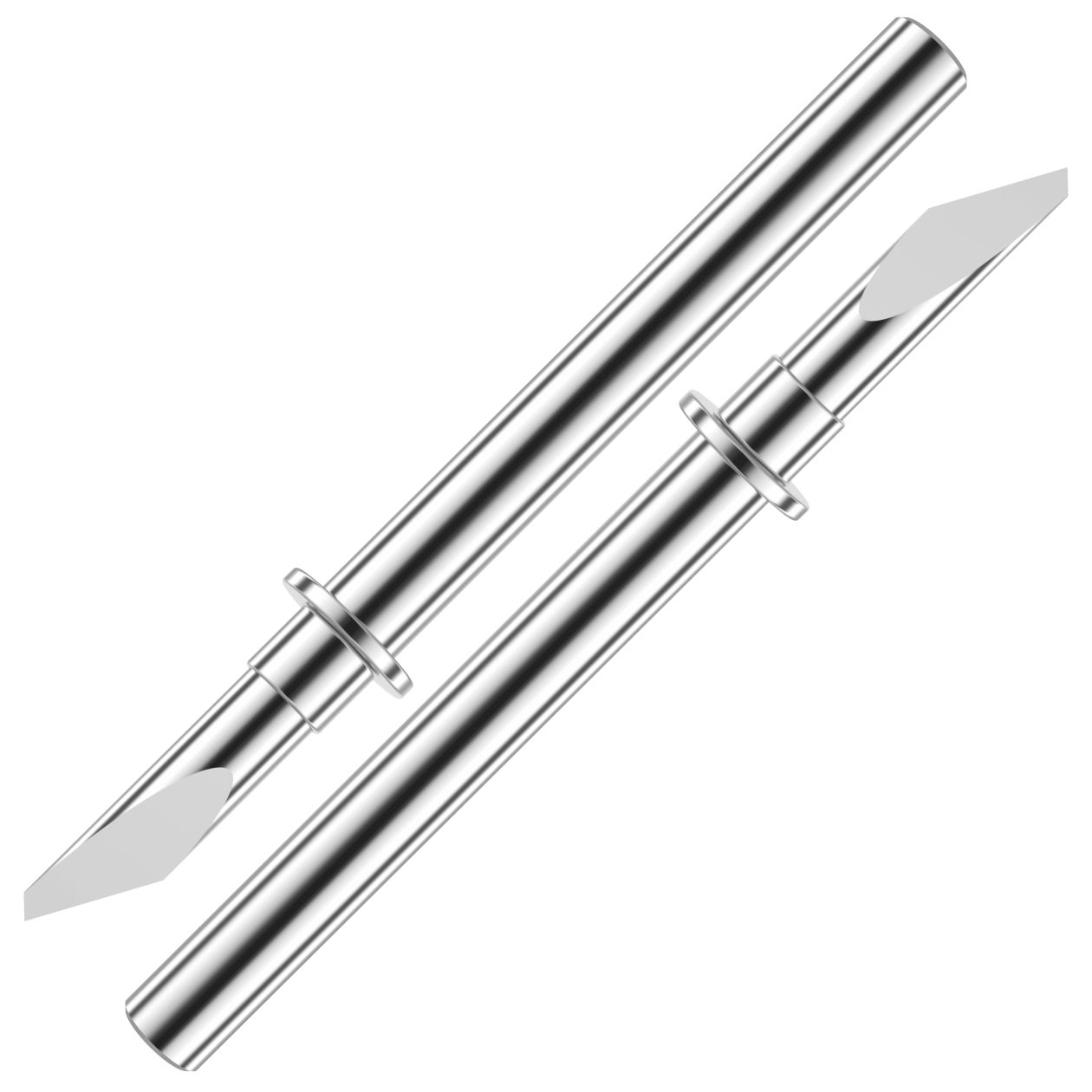 2 Pack Deep Cut Blade CABLDF1 for Brother ScanNCut, ScanNCut2, ScanNCut DX and DesignNCut, Using Higher Strength Tungsten Steel Material,Cut Including Foam and Balsa Wood, Silver