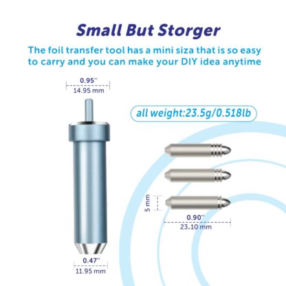 Cricut Foil Transfer Tool Replacement for Cricut Maker and Maker 3, Explore, Explore One & Explore Air 2/3, Including Fine, Medium and Bold Blades - Image 2