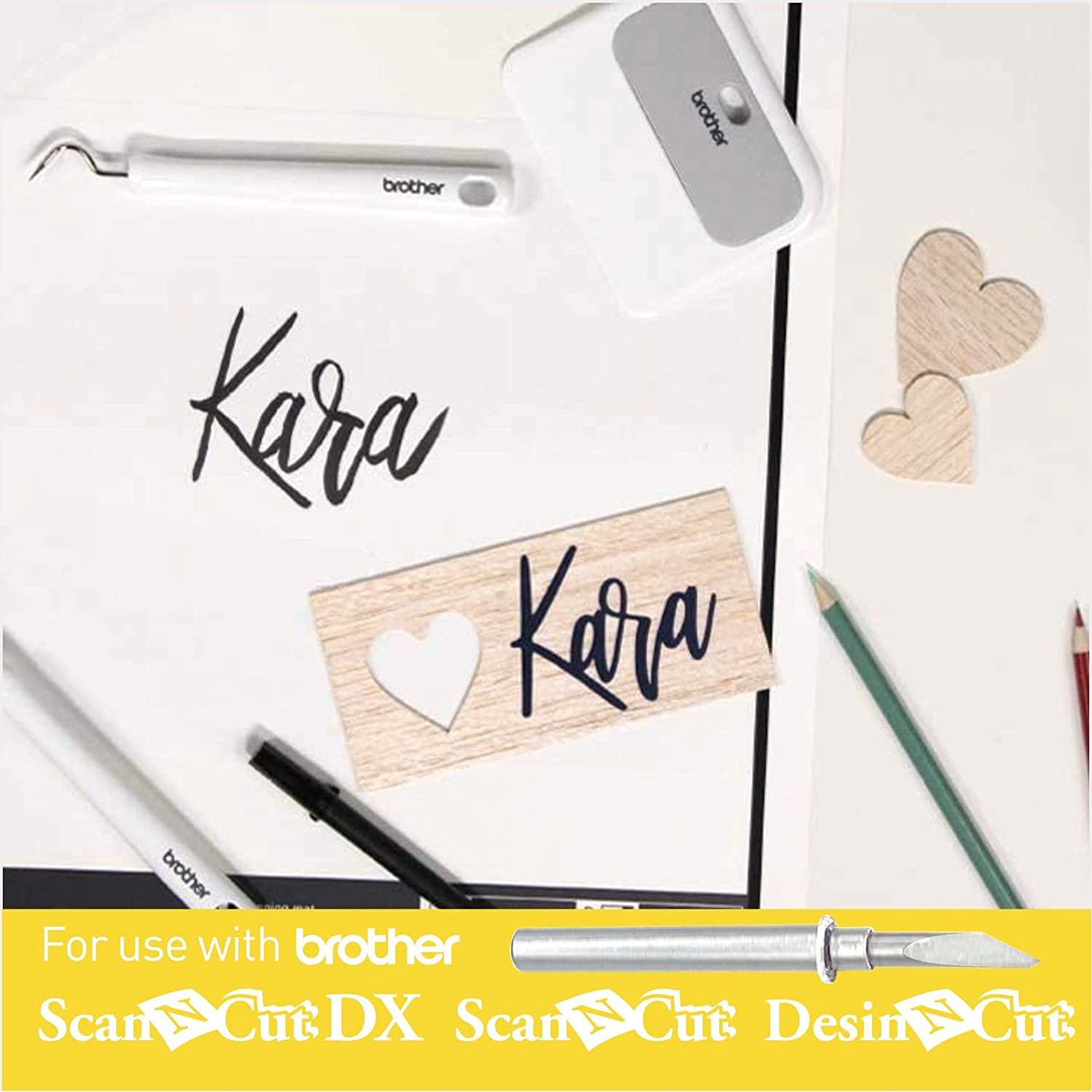 2 Pack Deep Cut Blade CABLDF1 for Brother ScanNCut, ScanNCut2, ScanNCut DX and DesignNCut, Using Higher Strength Tungsten Steel Material,Cut Including Foam and Balsa Wood, Silver - Image 4