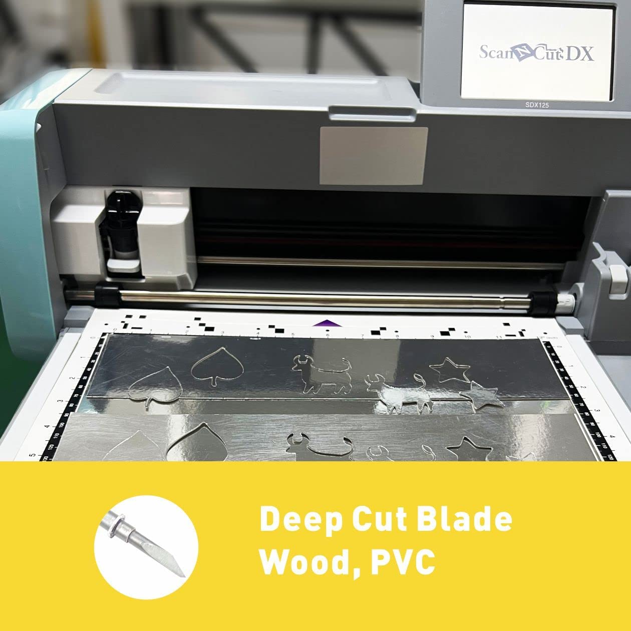 2 Pack Deep Cut Blade CABLDF1 for Brother ScanNCut, ScanNCut2, ScanNCut DX and DesignNCut, Using Higher Strength Tungsten Steel Material,Cut Including Foam and Balsa Wood, Silver - Image 5