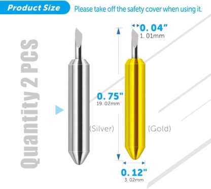 10 Pack Replacement Cutting Blades for Cricut Joy  and Joy Xtra Smart Cutting Machine Blades, Cut Vinyl Fabric Carbide Standard Blades - Image 2