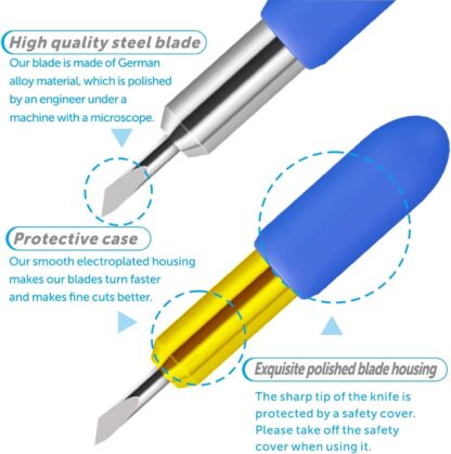 10 Pack Replacement Cutting Blades for Cricut Joy  and Joy Xtra Smart Cutting Machine Blades, Cut Vinyl Fabric Carbide Standard Blades - Image 3