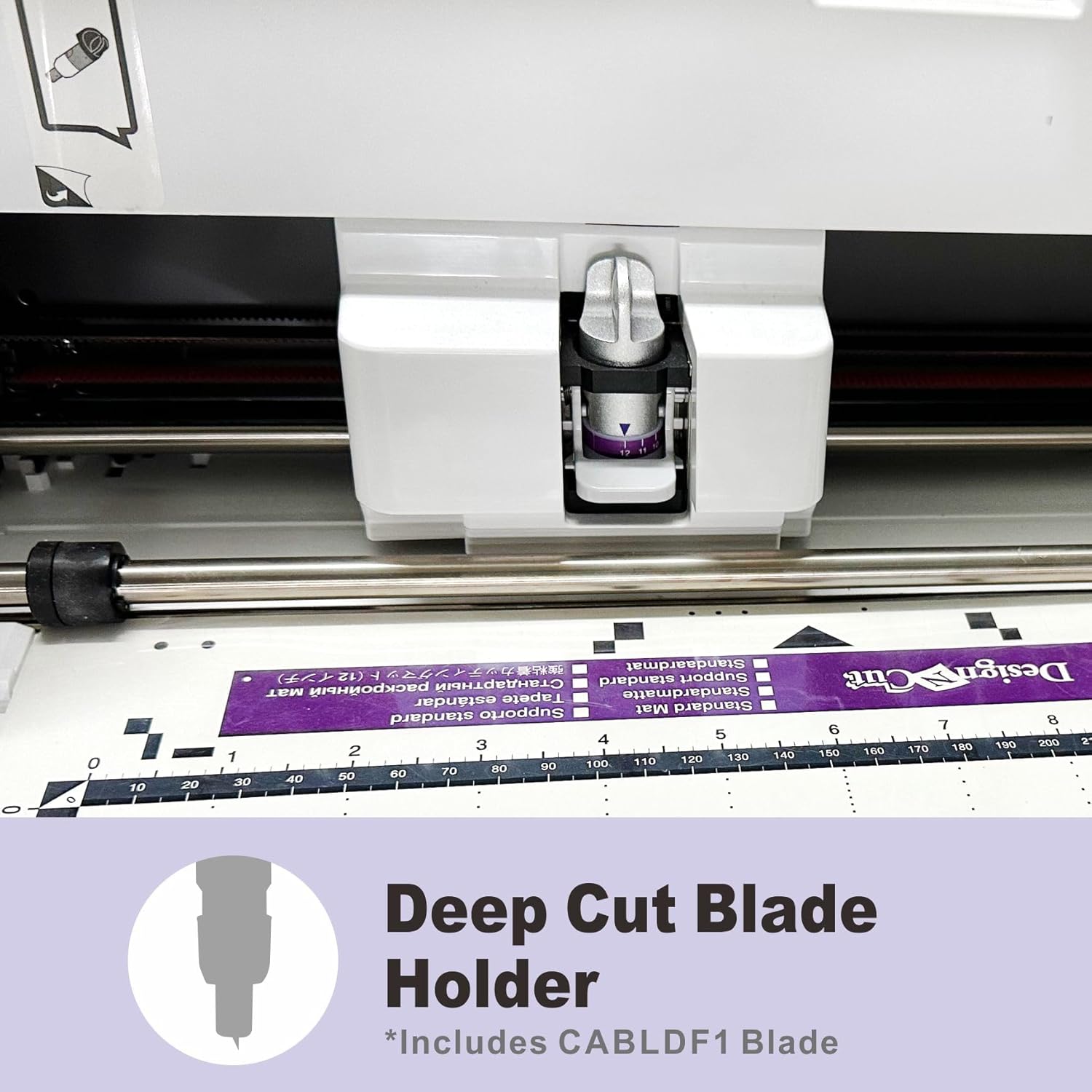 Deep Cut Blade Holder CAHLF1(Includes CABLDF1 Blade) for Brother Cutting Machines, Precision Constructed Metal Knife Block and Durable Cutting Knife - Image 3