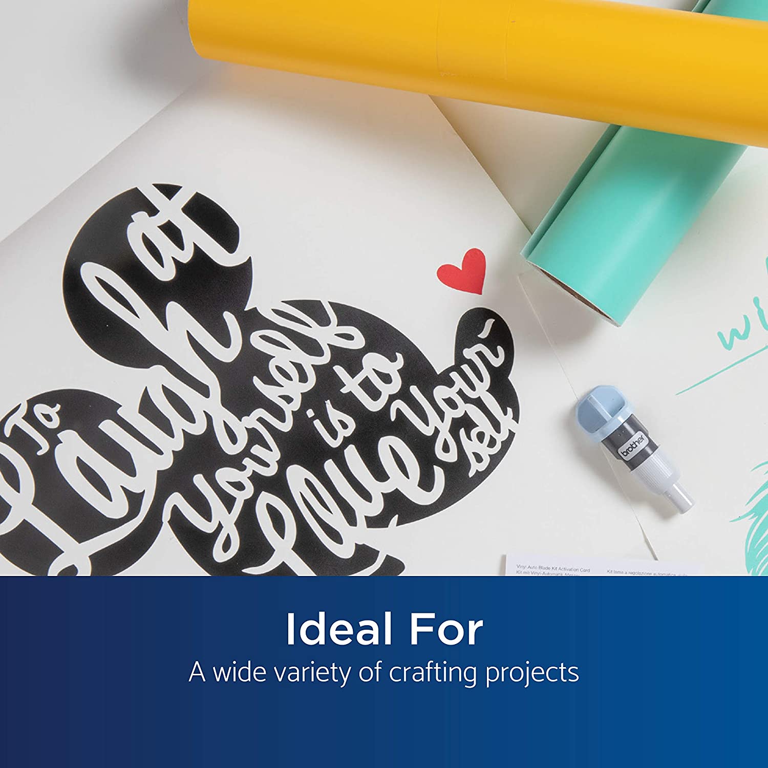 2 Pack Vinyl Auto Blade CADXBLDV1 Replacement Accessory for Brother ScanNCut DX, Create Virtually from Warm Wall Décor, Cool Apparel, and Playful Stickers - Image 5