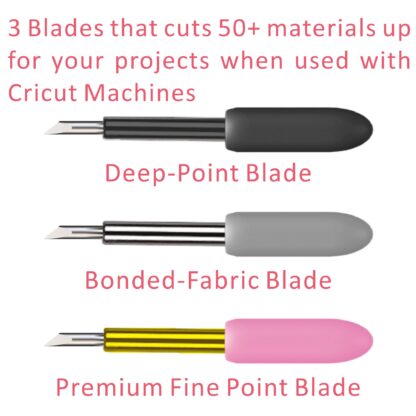 Cutting Blade + Housing, Deep-Point & Bonded-Fabric and Premium Fine Point Blade, Compatible With Cricut Maker, Maker 3,Explore Air/2/3 and Explore One - Image 3