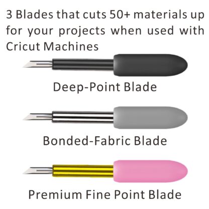 Cutting Blade + Housing, Deep-Point & Bonded-Fabric and Premium Fine Point Blade, Compatible With Cricut Maker, Maker 3,Explore Air/2/3 and Explore One - Image 6